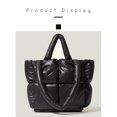 thumbnail image 4 of Wweixi Lightweight Puffer Tote Bag With Padded Comfortable Shoulder Straps Large Capacity Shoulder Bag Gray 1Set, 4 of 6