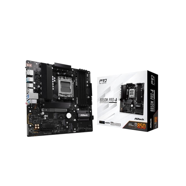 ASRock B850M Pro-A AM5 AMD B850 SATA 6Gb/s Carte Mère Micro ATX