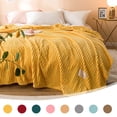 thumbnail image 1 of Sentmoon Cozy Blanket Decorative Throw Blanket Fleece Blanket Gift Blanket Fleece Towelling Blanket with Milk Fleece Nap Blanket for Gift and Housewarming, 1 of 7