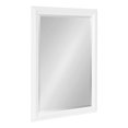 thumbnail image 1 of Kate and Laurel Whitley Traditional Framed Wall Mirror, 24 x 34, White, Coastal Rectangle Bathroom Mirror with Transitional Profile and Beveled Edge Design, 1 of 8