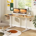 thumbnail image 2 of Costway Bureau Assis-Debout 63 x 24 Pouces Hauteur Réglable Bureau Debout Électrique Naturel, 2 of 10