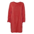 thumbnail image 5 of 2025 Robe Chandail pour Femmes Femmes Robe Chandail d'Hiver Robes en Tricot pour Femmes Automne Col Roulé Chaud Manches Longues Robe Chandail en Tricot Torsadé Poche, 5 of 5