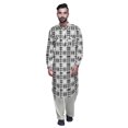 thumbnail image 2 of Atasi Printed Pathani Kurta With Salwar For Men Indian Summer Ethnic Set, 2 of 5