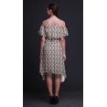 thumbnail image 2 of Bimba Butterfly Print Flutter Sleeve Womens Party Tunic Cold Shoulder Midi Dress-Large, 2 of 6