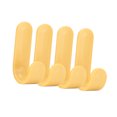 thumbnail image 4 of Decodeary 4PCS/6PCS New Portable Storage Hanger ABS Plastic Hook Self Towel Hanger for Kitchen Bathroom Yellow 1Set, 4 of 6