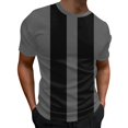 thumbnail image 1 of BOBOGOJP T-Shirts Graphiques pour Hommes Manches Courtes Sport Décontracté (Gris,TTG), 1 of 4
