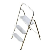 Tachiuwa 1:12 Miniature Ladder with Wide Pedal 1/12 Mini 3 Step Ladder Argent Argent