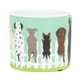 thumbnail image 1 of Abbott Collection AB-27-PL-DM-03-SM 4.5 in. Dogs on Fence Planter, Turquoise - Small, 1 of 2