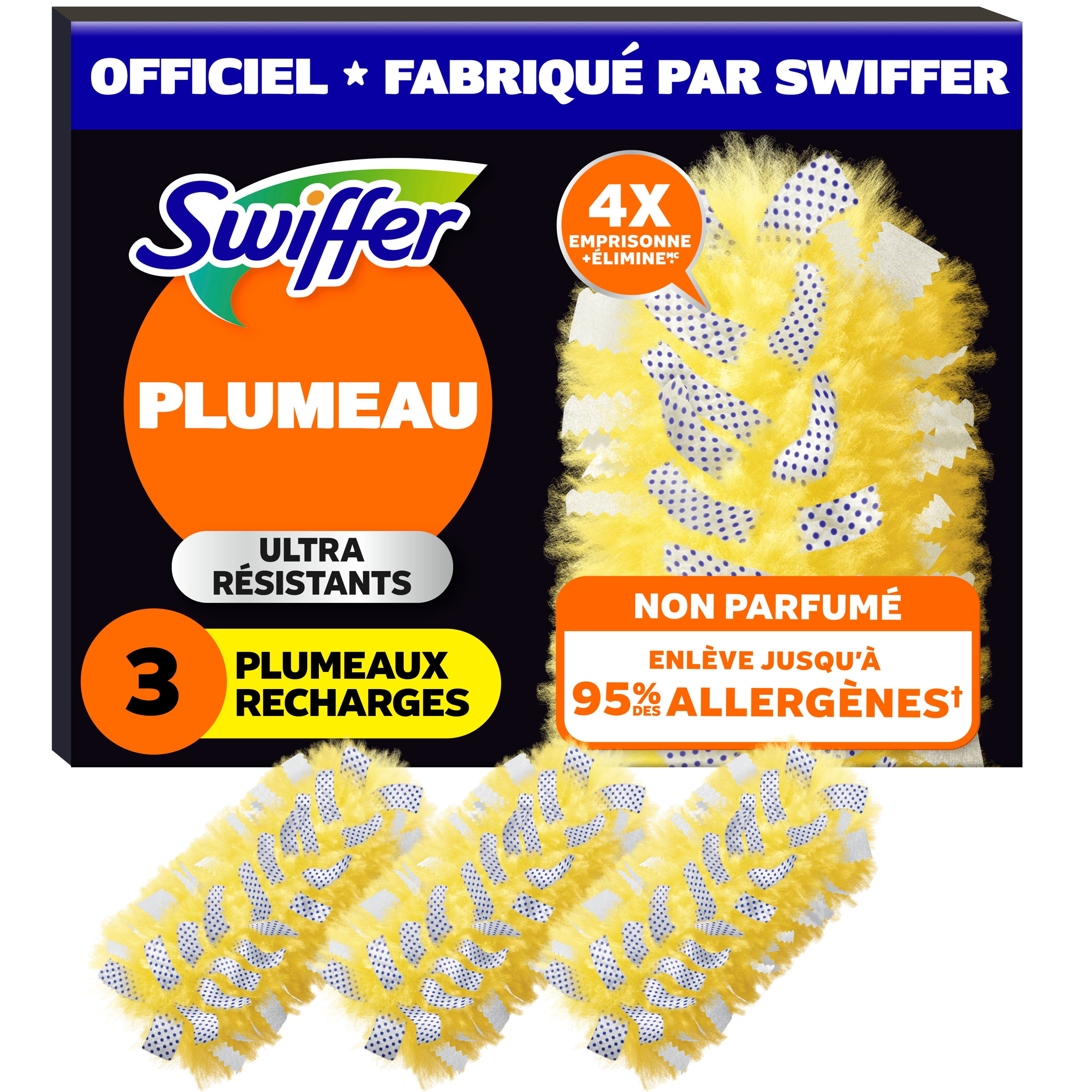 Swiffer Dusters Heavy Duty Multi-Surface Duster Refills for Cleaning, Unscented, 3 Count