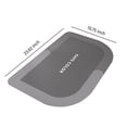 thumbnail image 3 of 16x24 Diatomaceous Earth Bath Rug, Super Absorbent Quick Dry Bathroom Floor Mat, Non Slip Rubber Backing Washable Shower Rug for in Front of Bathtub, Modern Diatomite Bath Mat for Shower Room, Gray, 3 of 7