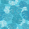 thumbnail image 1 of Ahgly Company Tapis d'Intérieur Lavable en Machine Carré Transitionnel Turquoise Bleu Vif, 7 Pieds Carré, 1 of 7