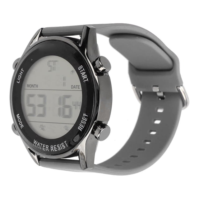 Digital Chronograph Watch, WR50M ABS Plastic Waterproof Luminous Large Screen Outdoor Sports Watch for Men