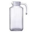 thumbnail image 2 of 61 Ounces Pitcher with Lid and Spout - High Heat Resistance& Lightweight Striped kettle 1800ml, 2 of 8