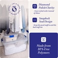thumbnail image 3 of HOMZ 4-Pack 31 Qt Latching Lid, Home & Office Clear Plastic Storage Organizer Bins, Blue, 3 of 8