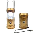 thumbnail image 1 of Outdoor Solar-Powered Retractable Camping Lantern with USB Type-C Charging – Portable, Versatile Handheld Tent Light for Hiking, Camping & Outdoor Activities (5800 Gold), 1 of 4