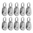 thumbnail image 1 of 10Pcs Simple Poulie Bloc Grue Acier Inoxydable Câble de Levage Crochet Suspendu Roue de Remorquage15, 1 of 14