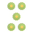 thumbnail image 1 of pitrice Placemat Heat Insulation Flower Pad Holder Kitchen Table Mat Anti-scalding Washable Reusable Drink Countertop Pink Green 5Set, 1 of 6