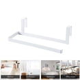 thumbnail image 4 of Rack Storage Solution for Kitchen Under Cabinet or Over Door Stainless Steel Paper Towel Holder and Organizer Paper Roll Rack, 4 of 6