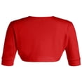 thumbnail image 4 of Cardigan Ouvert pour Femmes à Manches Courtes, Boléro Court en Coton, Chandails Courts, 4 of 6