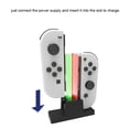 thumbnail image 3 of spellwife Tabletop Game Controller Charging Dock Game Pad Dual Station Non-Slip Gamepad Table Cradle Console Holder Replacement for Joycon Black, 3 of 7