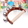 thumbnail image 2 of Handbell Hand Bells with 5pcs Jingle Bells Wood Handle Musical Instrument Toy for Music Class, 2 of 8