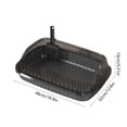 thumbnail image 2 of Cat Litter Box, Small Cat Litter Box, Cat Litter Pan, Plastic Litter Box, Cat Toilet, Semi Enclosed Cat Litter Box, Splashs Proof High Bar Cats Litter Box and Shovel Provides Ample Space for Cats, 2 of 7