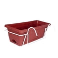 thumbnail image 2 of jinwen Balcony Hanging Railing Planter Lawn Outdoor Easy Installation Vegetable Box Red, 2 of 9