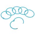 thumbnail image 1 of Unique Bargains 1.8' OD 1.5' ID Loose Leaf Rings Binder Ring Book Rings Steel for Scrapbook, Light Blue 10 Pack, 1 of 6