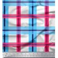 thumbnail image 1 of Soimoi Poly Georgette Fabric Check Check Print Fabric by Yard 52 Inch Wide, 1 of 4