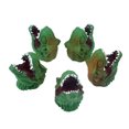 thumbnail image 4 of T-Rex Green Hand Puppets Role Play Realistic Head Dinosaur Finger Glove Toys, 4 of 8