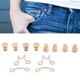 thumbnail image 4 of Boutons de Pantalon, Boucle de Taille Réglable Multifonctionnelle Réutilisable Sans Outil Ensemble de Boutons de Crochet Détachables pour Couture pour Jupes Cols Or, 4 of 8