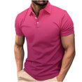 thumbnail image 1 of Birdeem Chemises pour Hommes T-Shirt Décontracté à Manches Courtes Dégradé avec Boutons, 1 of 12