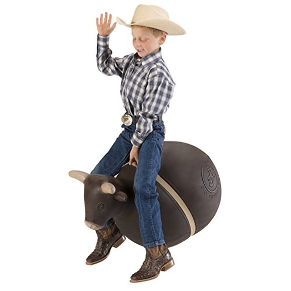 Big Country Toys Bouncy Bull - Kids Hopper Toys - Bull Riding & Rodeo Toys - Inflatable Ball with Handle - Patented Design