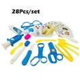 thumbnail image 2 of A Dentist Toy Set 28Pcs Pretend Play Doctor Tools For Kids Role Play Educational Learning Kit With Teeth Model For Home And School Fun Activity, 2 of 6