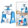 thumbnail image 3 of veasfak Ice Snow Cone Maker Ice Shaver Hand Crank Shaved Ice Maker Household Ice Breaker Blue, 3 of 8