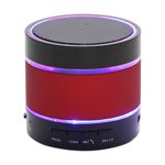 7 Colors LED Light Bluetooth Speaker speaker LED bluetooth speaker Wireless Portable Surround bluetooth speaker Stereo Sound Waterproof Speaker, Red