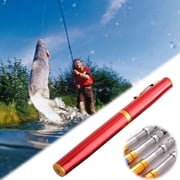 Pen Fishing Rod, Staron Portable Mini Ice Fishing Rod Set, 1M High Strength Plastic Throwing Rod Sea Rod Rod Lightweight Easy Carry