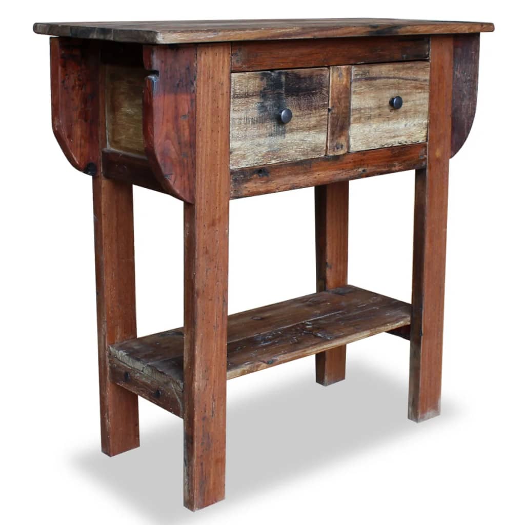 vidaXL Console en Bois Massif 80x35x80 cm