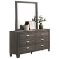thumbnail image 3 of Ensemble de Chambre à Coucher 5pc Gris Bois Rustique en Taille Réelle avec Coffre, 3 of 7