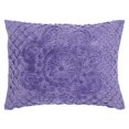thumbnail image 2 of Better Trends Trevor Collection Cotton Chenille Medallion Bedspread Twin Size Lavender, 2 of 3
