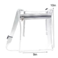 thumbnail image 2 of Transparent Messenger Bag Inner Pocket and Shoulder Strap Sports Events Music Festival Stadium Inspection-Free Bag Beach Bag, 2 of 8
