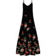 thumbnail image 4 of yievot Robes Maxi pour Femmes Été Mode Imprimé Col en V Sans Manches Bretelles Robe Longue, 4 of 4