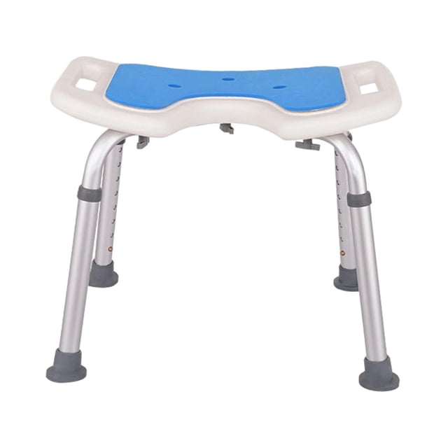 veasfak Tool- Assembly Adjustable Swivel Shower Stool Seat Bench Anti-Slip for Stability Small