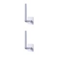 thumbnail image 4 of Thinsony White All-Occasion Wall-Mounted Rack - Hang Anything With Ease No Tools Needed Puch-free Installation Easy To Install with Tape 2Set, 4 of 6