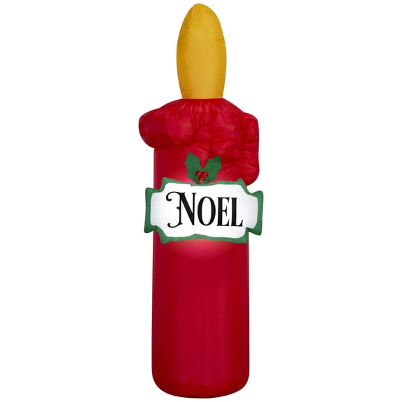 Bougie gonflable de Noël pour jardin Airblown avec pancarte SM (WMCA)