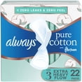 thumbnail image 1 of Always Pure Cotton with FlexFoam Pads, Size 3, Extra Heavy, with Wings, Unscented, 1 of 17