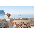 thumbnail image 2 of Vargottam Indoor/OutdoorRoundTablecloth 58 InchRoundTablecloth Imperméable à l'eau PatioTableCouleurs pour cour arrière CircularTable/Bbqs/Picnic -Light Brown, 2 of 8