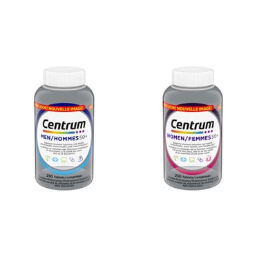 Centrum Supplément Complet de Multivitamines et de Minéraux pour Hommes et Femmes 50+