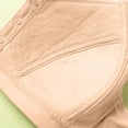 thumbnail image 3 of Womens Plus Size Bras Lightly Lined Bra Feature V-Neck Demi & Balconette Bra Style W-1883 Front Closure Closure Racerback Bras Khaki 6XL, 3 of 5