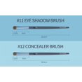 thumbnail image 3 of yeacher MAANGE 18-Piece Nylon Fiber Makeup Brush Set with Ergonomic Grip for All Skin Types, 3 of 7